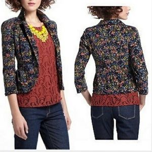 Anthropologie Cartonnier Dusk Garden Cord Blazer
